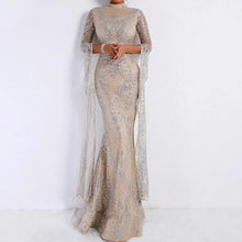 Load image into Gallery viewer, Turtleneck Cocktail Elegant Long Sleeve Dresses
