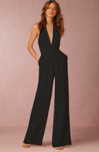 Load image into Gallery viewer, Women Jumpsuit Halter Casual Cotton-blend Sleeveless
