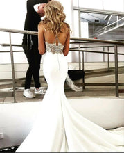 Load image into Gallery viewer, Deep V Mermaid Prom Dress Wedding Dresses
