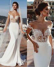 Load image into Gallery viewer, Groom Lace Patchwork Wedding Dress
