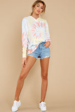 Load image into Gallery viewer, Retro Fantasy Daybreak Spiral Tie Dye Hoodie
