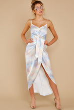 Load image into Gallery viewer, Feel The Groove Blue Multi Tie Dye Maxi Dress
