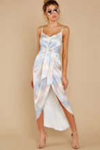 Load image into Gallery viewer, Feel The Groove Blue Multi Tie Dye Maxi Dress
