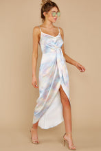 Load image into Gallery viewer, Feel The Groove Blue Multi Tie Dye Maxi Dress
