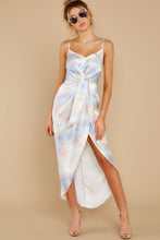 Load image into Gallery viewer, Feel The Groove Blue Multi Tie Dye Maxi Dress
