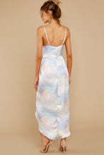 Load image into Gallery viewer, Feel The Groove Blue Multi Tie Dye Maxi Dress
