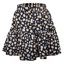 Load image into Gallery viewer, Classic Tie Front High Waisted Elastic Waist Ruffle Skirt

