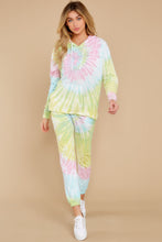 Load image into Gallery viewer, Totally Worth It Dreamsicle Spiral Tie Dye Joggers

