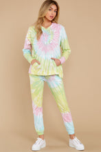 Load image into Gallery viewer, Totally Worth It Dreamsicle Spiral Tie Dye Joggers
