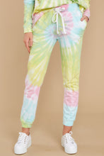 Load image into Gallery viewer, Totally Worth It Dreamsicle Spiral Tie Dye Joggers
