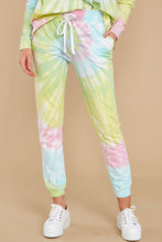 Load image into Gallery viewer, Totally Worth It Dreamsicle Spiral Tie Dye Joggers
