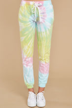 Load image into Gallery viewer, Totally Worth It Dreamsicle Spiral Tie Dye Joggers
