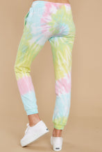 Load image into Gallery viewer, Totally Worth It Dreamsicle Spiral Tie Dye Joggers
