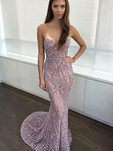 Load image into Gallery viewer, Sequined Mermaid Gown Party Prom Dress
