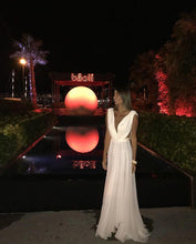 Load image into Gallery viewer, Deep V-Neck Boho Long Gown Dress
