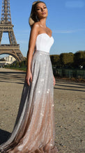 Load image into Gallery viewer, Strapless Sequin Wedding Dress
