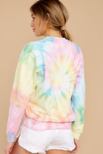 Load image into Gallery viewer, Blur The Lines Dreamsicle Spiral Tie Dye Sweatshirt
