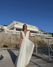 Load image into Gallery viewer, Deep V-Neck Boho Long Gown Dress
