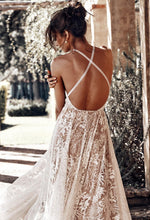 Load image into Gallery viewer, Sexy Lace Halter Boho Beach Maxi Dresses
