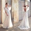 Load image into Gallery viewer, Long Evening Party Beach Lace Dress Short Sleeve Dress
