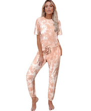 Load image into Gallery viewer, Charming Elastic Waist Pajamas Tie Dye Paint Girl&#39;s High Grade Set
