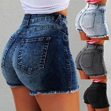 Load image into Gallery viewer, Fashion Women Summer High Waisted Denim Shorts Jeans Women
