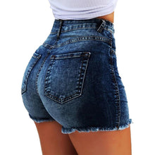 Load image into Gallery viewer, Fashion Women Summer High Waisted Denim Shorts Jeans Women
