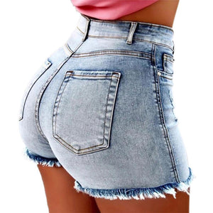 Fashion Women Summer High Waisted Denim Shorts Jeans Women