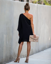 Load image into Gallery viewer, Side To Side One Shoulder Statement Dress - Black
