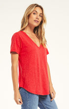 Load image into Gallery viewer, Airy Slub Short Sleeve V-Neck Tee
