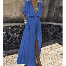 Load image into Gallery viewer, Summer Dress Bandage Long plus size Dress sundress Party  Robe
