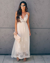 Load image into Gallery viewer, Exclusively Yours Lace Mixed Fabric Maxi Dress
