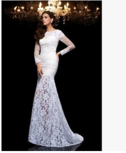 Load image into Gallery viewer, Patchwork Lace   Mermaid  Dress
