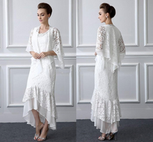 Load image into Gallery viewer, Formal Lace Mother Of the Bride Suits Long sleeves Sheath
