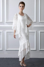 Load image into Gallery viewer, Formal Lace Mother Of the Bride Suits Long sleeves Sheath
