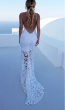 Load image into Gallery viewer, Sexy Solid Color Sleeveless Lace Backless Long Full Dress
