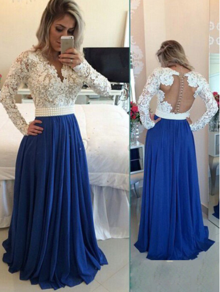 Blue Prom Dress