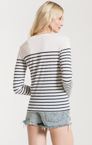 Fiore Stripe Long Sleeve Tee