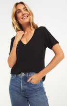 Load image into Gallery viewer, Airy Slub Short Sleeve V-Neck Tee
