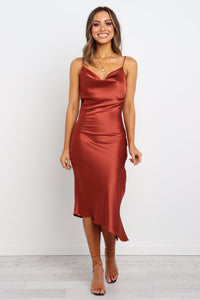 Cyprus Dress - Rust
