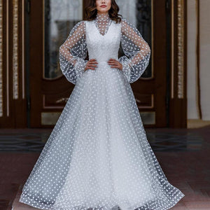 Fashion Sexy Perspective Evening Dress