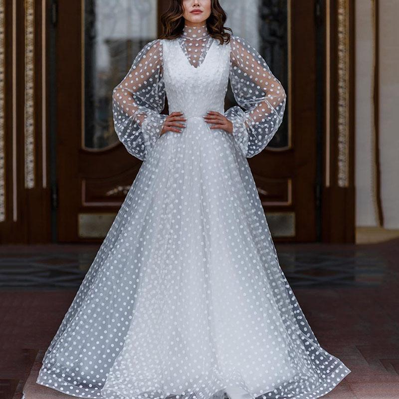 Fashion Sexy Perspective Evening Dress