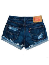 Load image into Gallery viewer, Women&#39;s Baseball Print Denim Shorts

