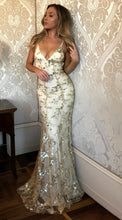 Load image into Gallery viewer, Charming Silver Sparkly Mermaid Popular Newest Prom Dresses
