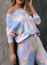Load image into Gallery viewer, Tie Dye Long Sleeve Pajamas Set
