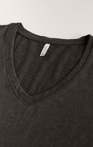 Airy Slub Short Sleeve V-Neck Tee