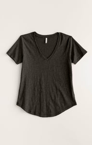 Airy Slub Short Sleeve V-Neck Tee