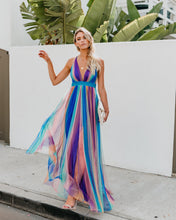 Load image into Gallery viewer, Sugar Plum Striped Maxi Dress
