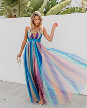 Load image into Gallery viewer, Sugar Plum Striped Maxi Dress
